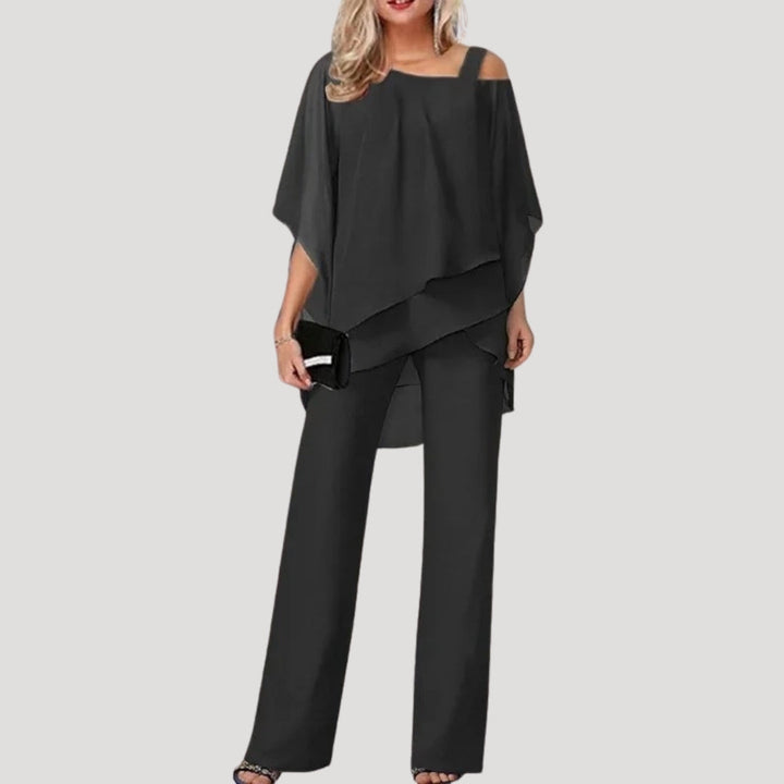 Pacey | Women's Chiffon Two Piece Trouser Suit