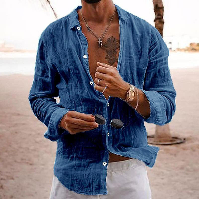 Chase | Men's Casual Summer Button-Up Linen Shirt