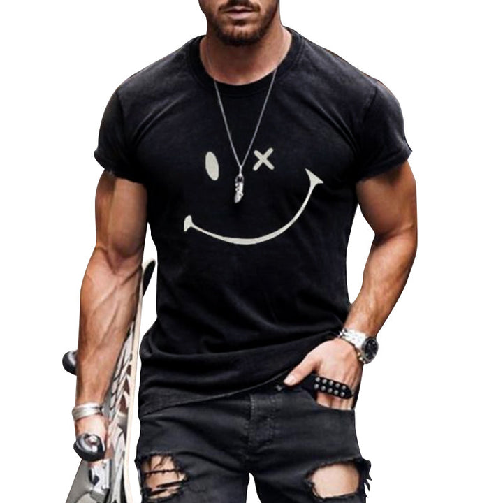 Skyler | Men's Trendy Quirky Smiley Cotton T-Shirt