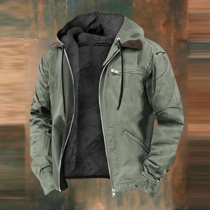 Dennis | Men's Rugged Hooded Bomber Jacket