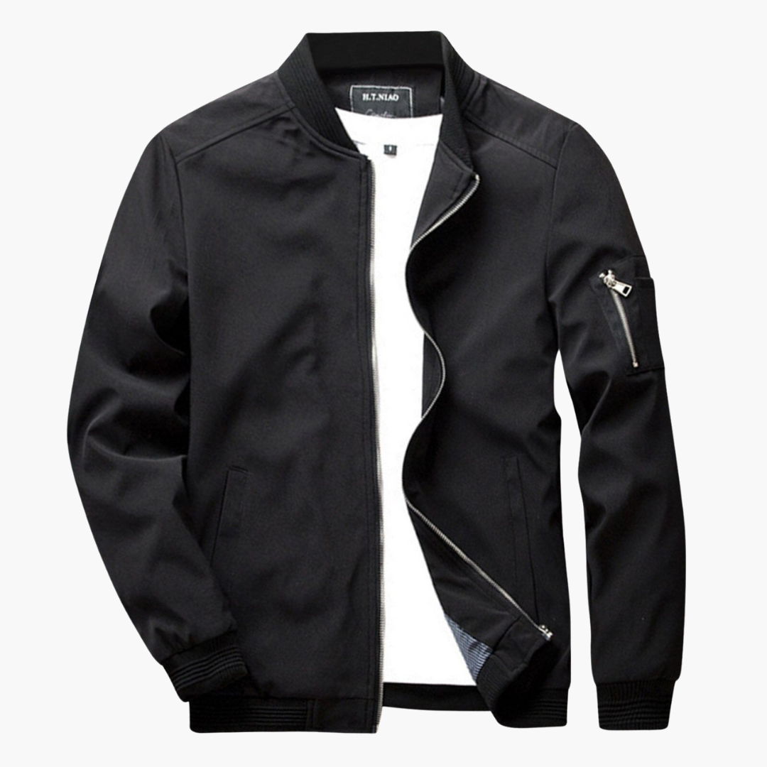 Ernest | Men's Slim Fit Bomber Jacket with Sleeve Pocket