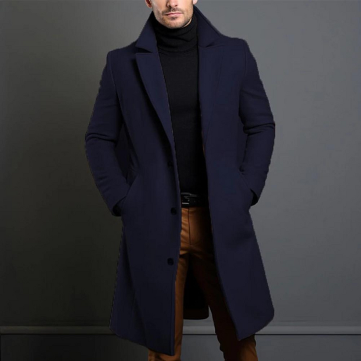 Arthur | Men's Double-Breasted Long Overcoat