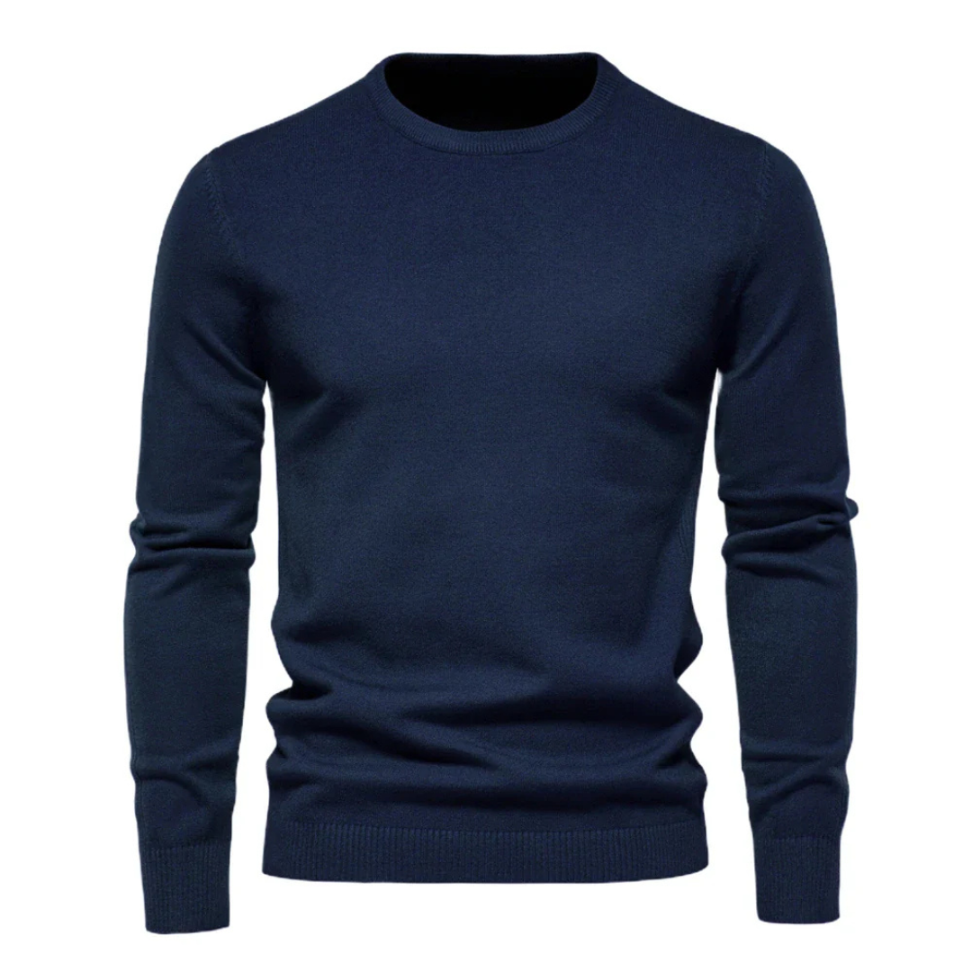 Logan | Men's Classic Ribbed Crewneck Sweater