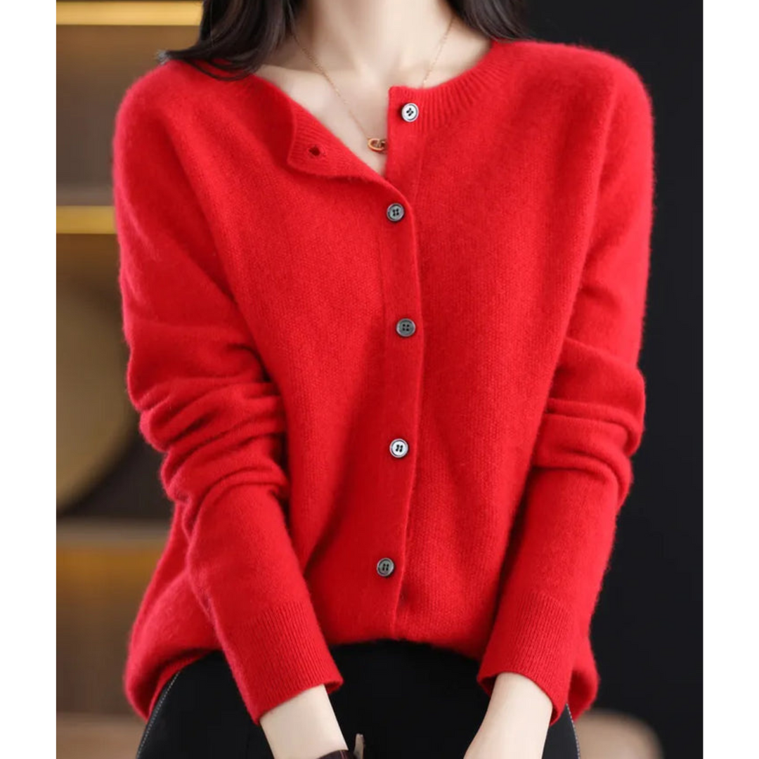 Madeline | Women's Timeless Button-Front Knit Cardigan