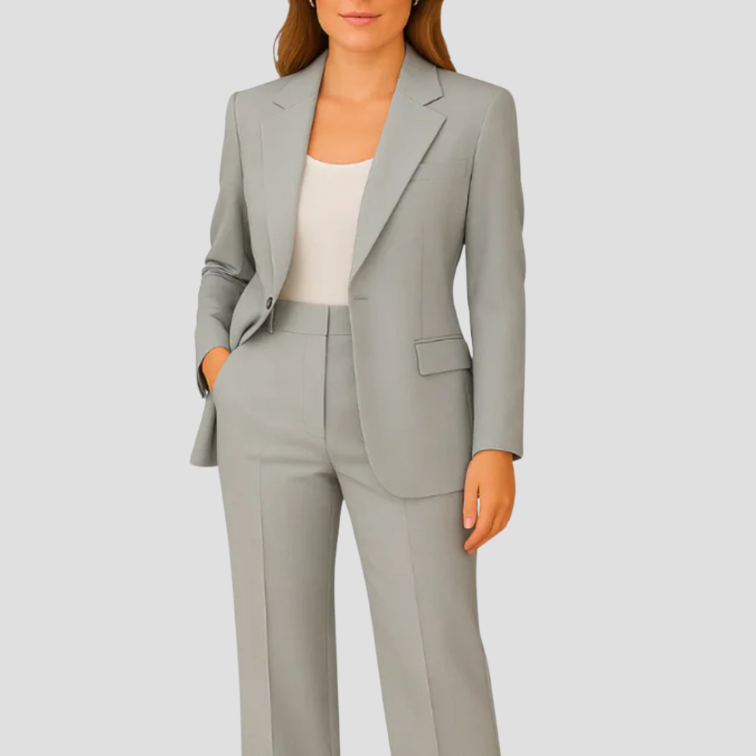 Alexandra | Women's Single-Breasted Tailored Pant Suit Set