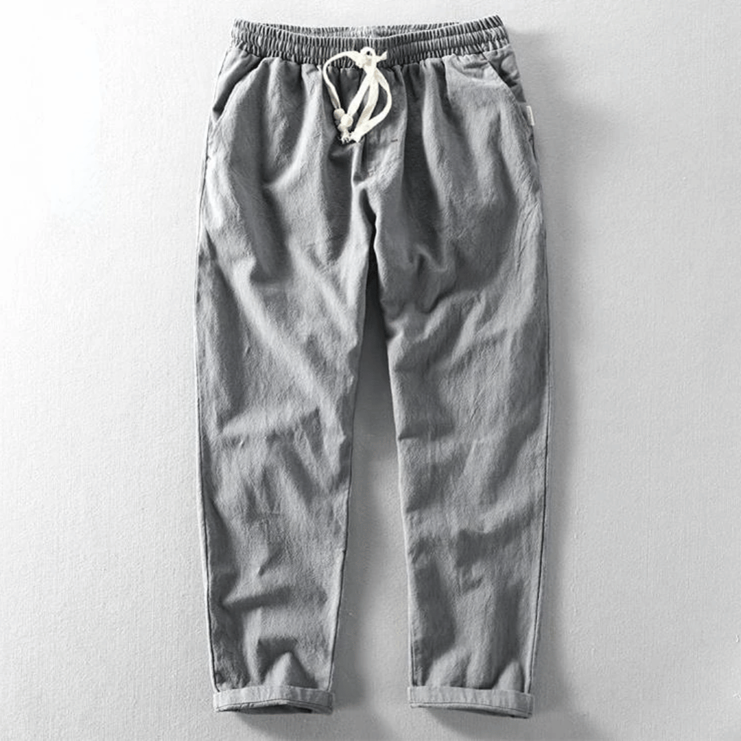 Thomas | Men's Casual Linen Drawstring Trousers