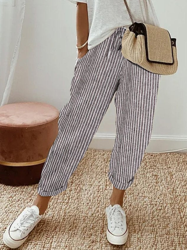 Bree | Women's Comfy Drawstring Linen Pants