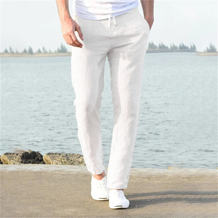Everette | Men's Linen Drawstring Trousers with Pockets