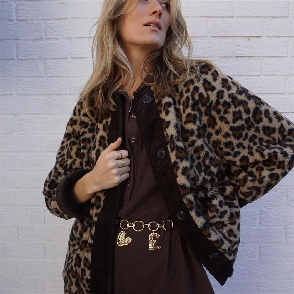 Sasha | Women's Stylish Leopard Print Winter Jacket
