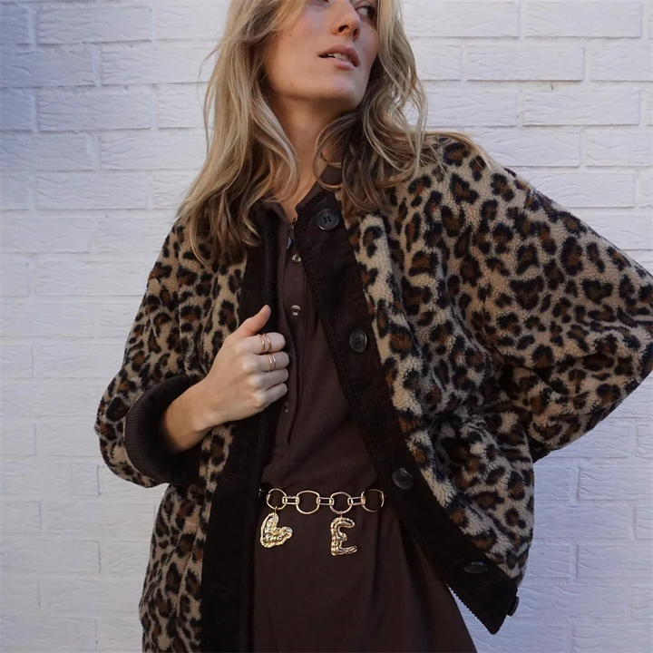 Sasha | Women's Stylish Leopard Print Winter Jacket