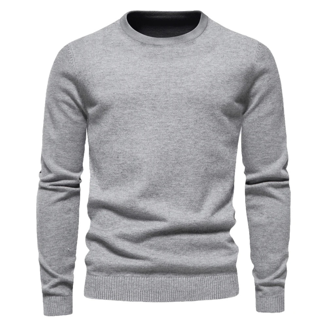 Logan | Men's Classic Ribbed Crewneck Sweater