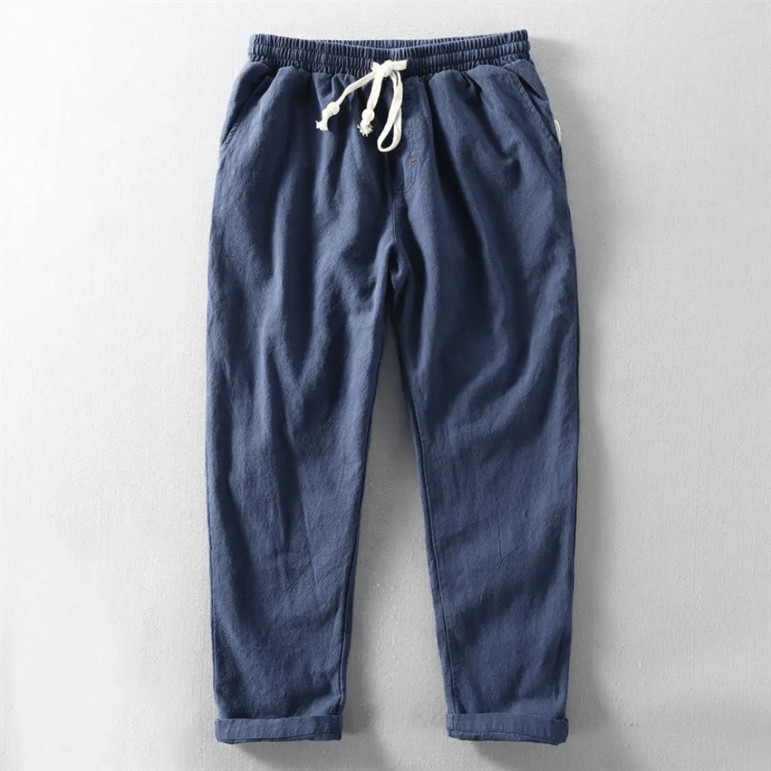Thomas | Men's Casual Linen Drawstring Trousers