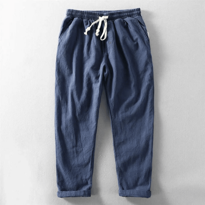Thomas | Men's Casual Linen Drawstring Trousers