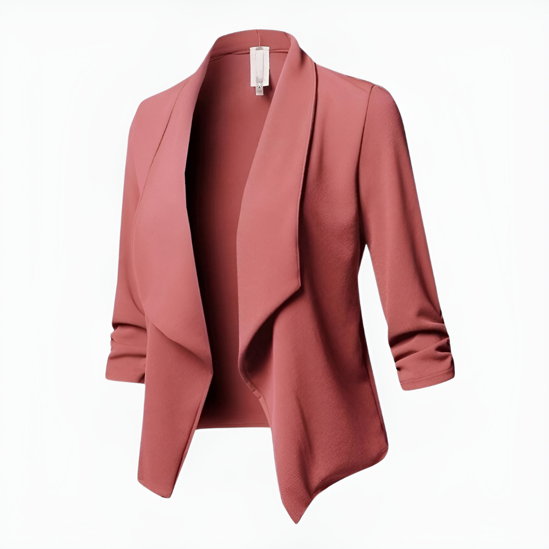 Simone | Women's Draped Shawl Collar Casual Blazer