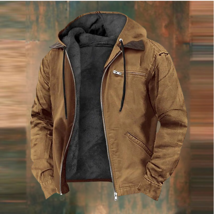Dennis | Men's Rugged Hooded Bomber Jacket