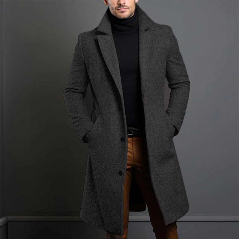Arthur | Men's Double-Breasted Long Overcoat