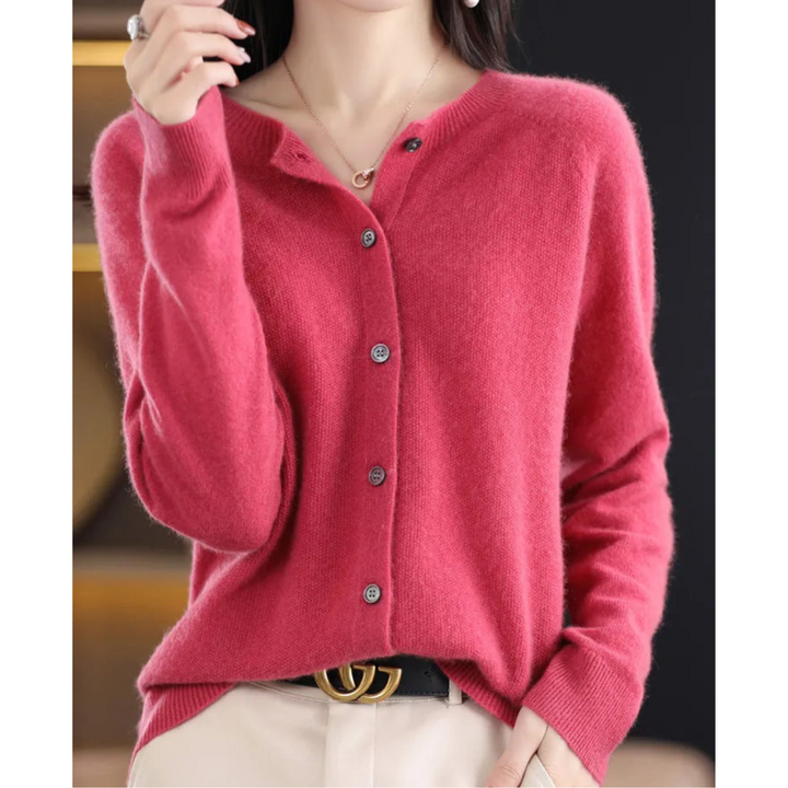 Madeline | Women's Timeless Button-Front Knit Cardigan