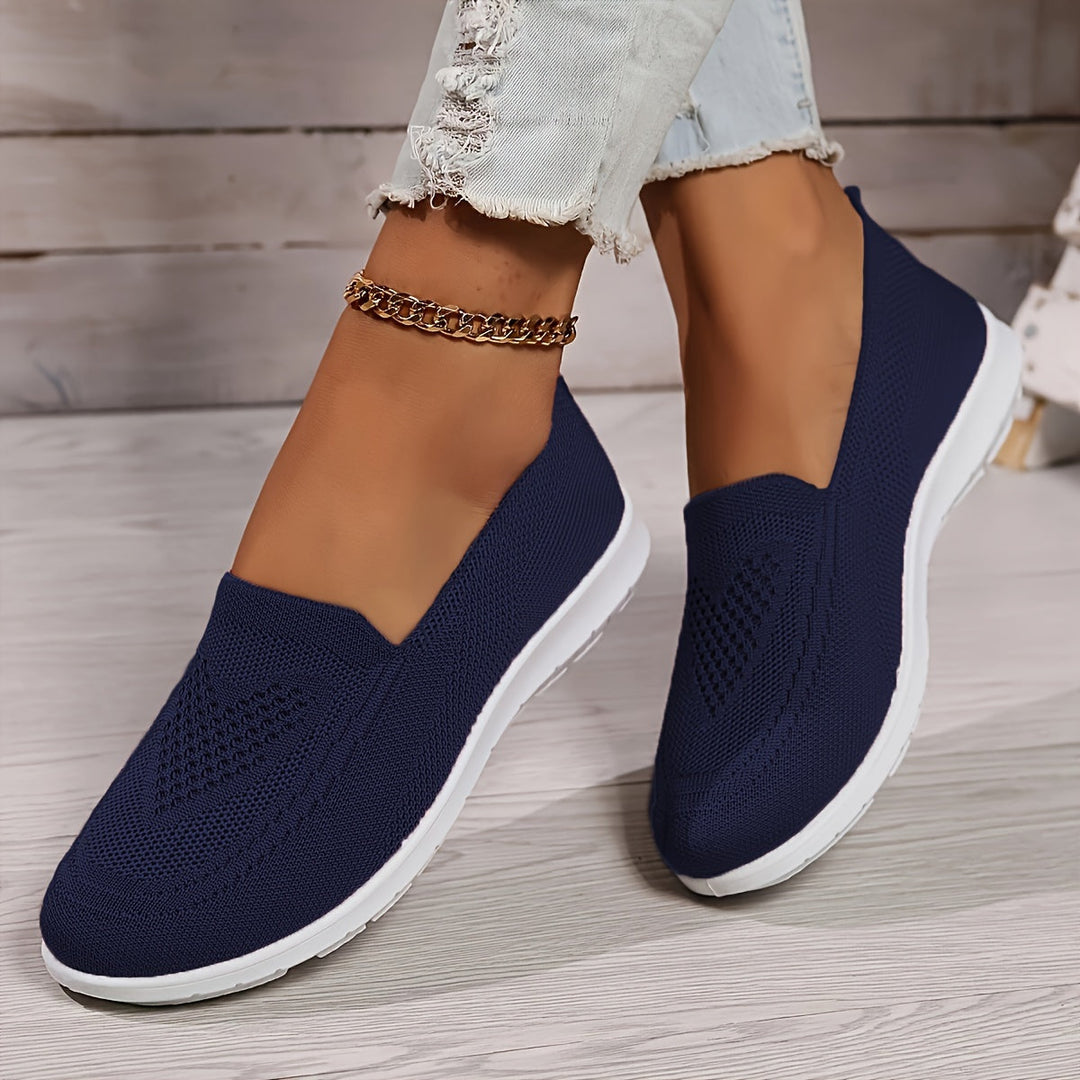 Carla | Women's Breathable Knit Slip-On Walking Shoes