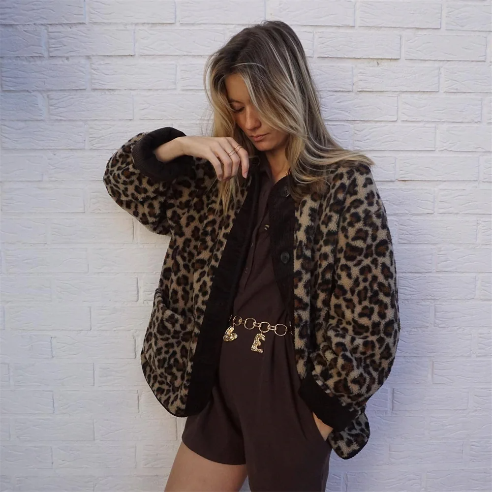 Sasha | Women's Stylish Leopard Print Winter Jacket