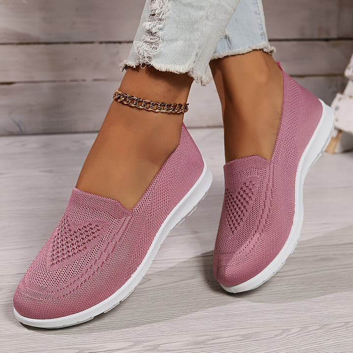 Carla | Women's Breathable Knit Slip-On Walking Shoes