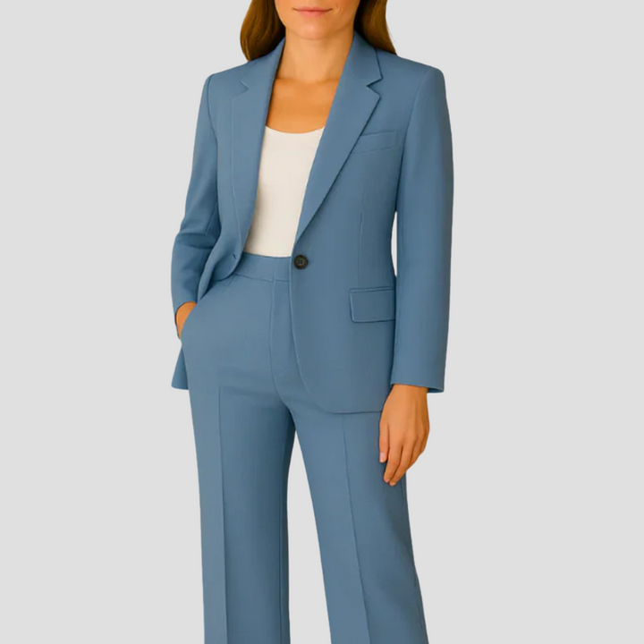 Alexandra | Women's Single-Breasted Tailored Pant Suit Set