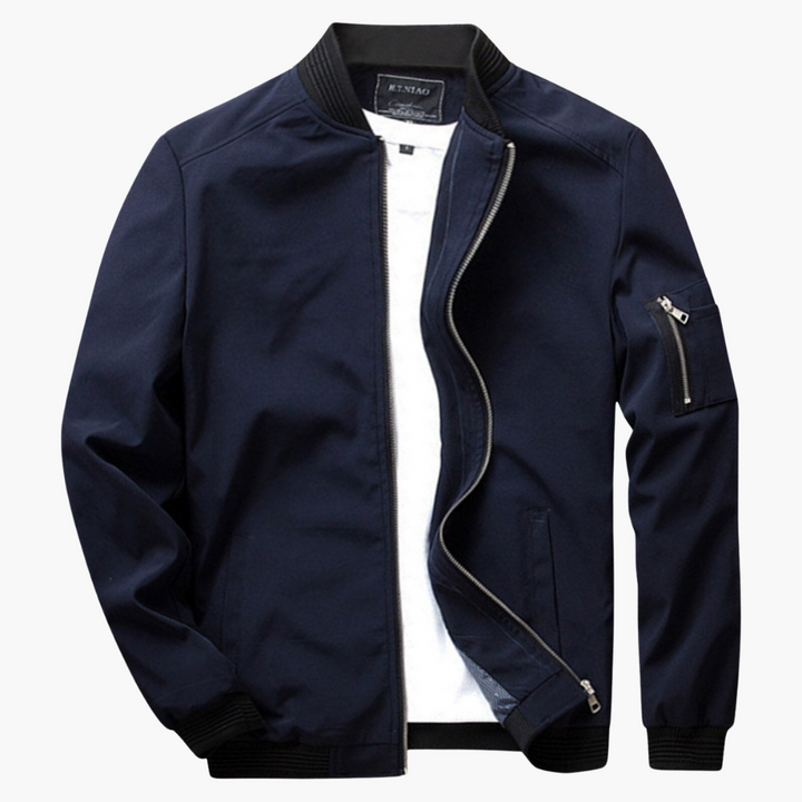 Ernest | Men's Slim Fit Bomber Jacket with Sleeve Pocket