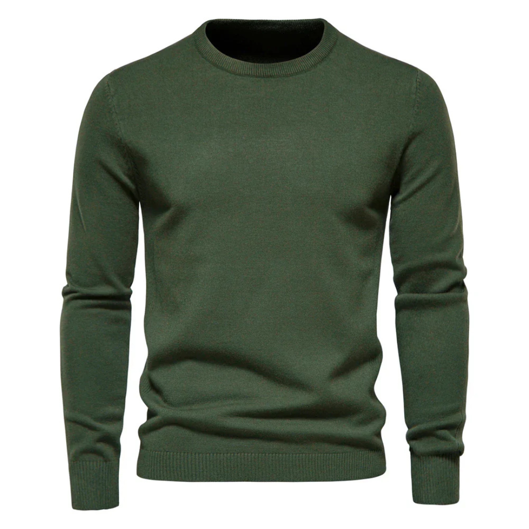 Logan | Men's Classic Ribbed Crewneck Sweater