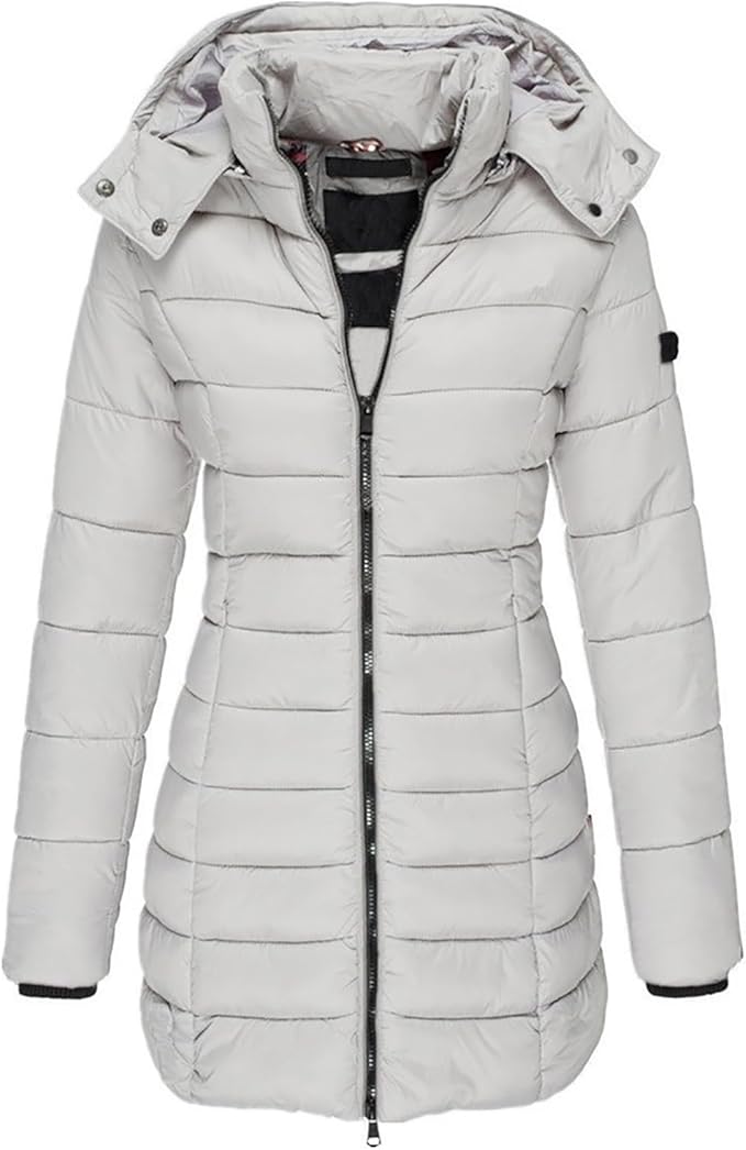Angel | Women's Tailored Mid-Length Hooded Puffer Jacket