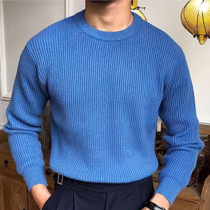 Silas | Men's Classic Ribbed Knit Sweater