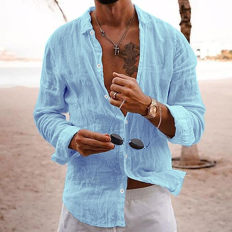 Chase | Men's Casual Summer Button-Up Linen Shirt