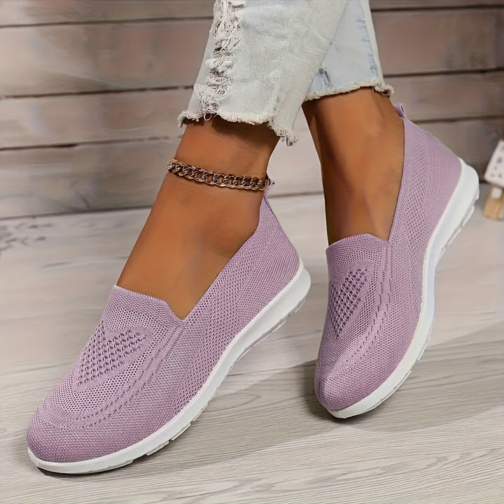 Carla | Women's Breathable Knit Slip-On Walking Shoes
