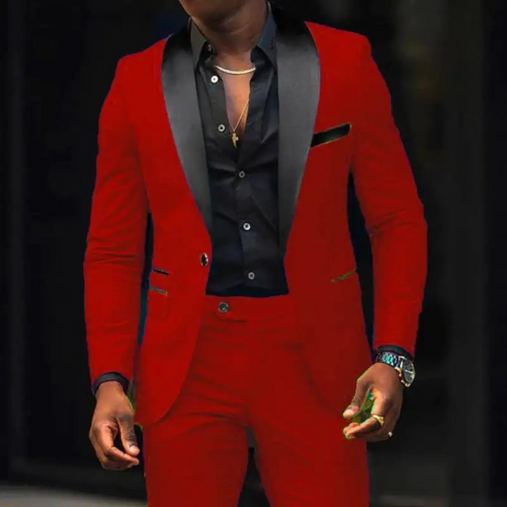 Dominic | Men's Slim-Fit Peaked Lapel Suit Set