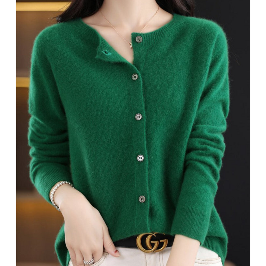 Madeline | Women's Timeless Button-Front Knit Cardigan