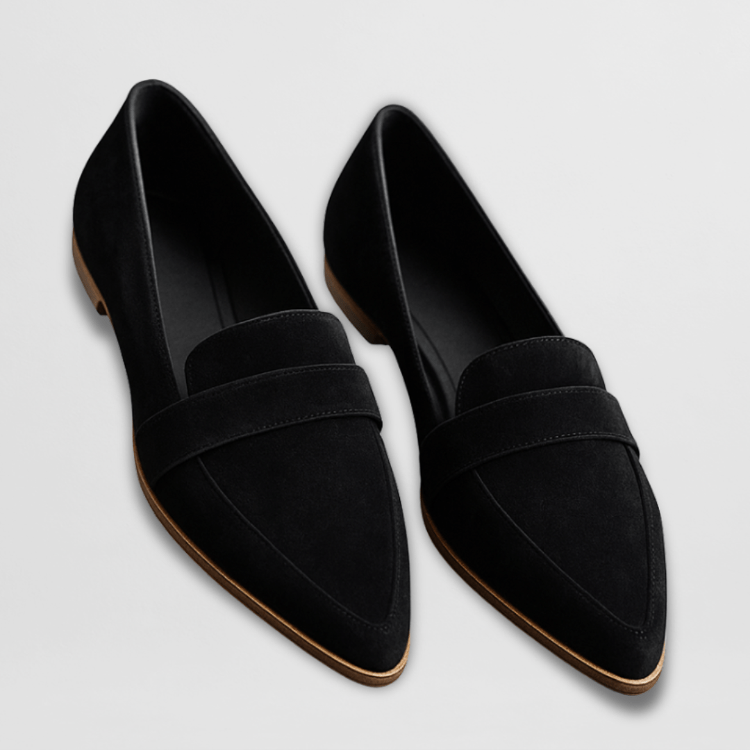 Evie | Women's Orthopedic Suede Pointed Toe Slip On Loafers