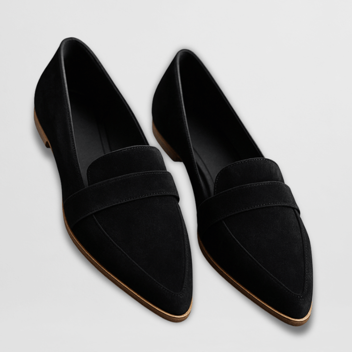 Evie | Women's Orthopedic Suede Pointed Toe Slip On Loafers
