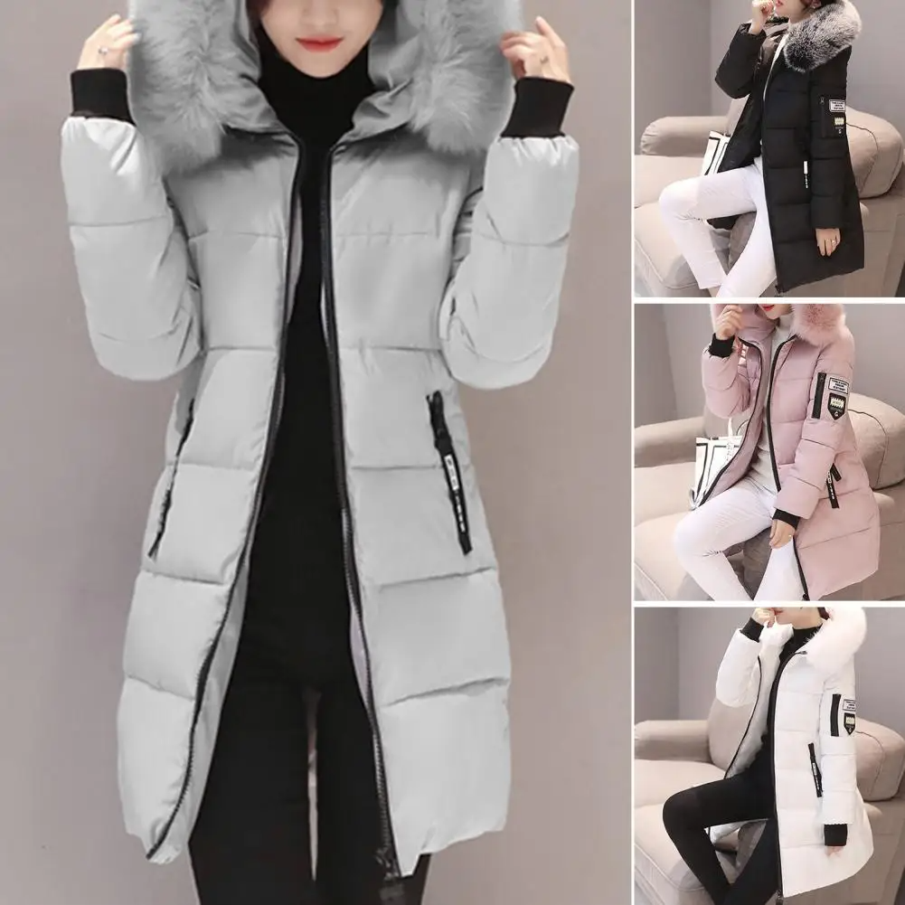 Kaia | Women's Slim Hooded Puffer Coat with Faux Fur