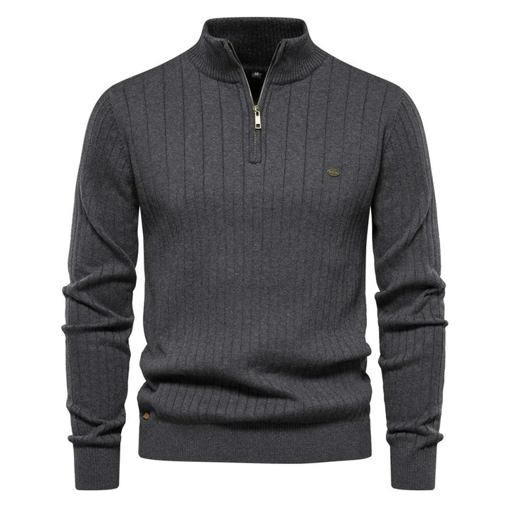 Louis | Men's Elegant Quarter-Zip Knit Sweater