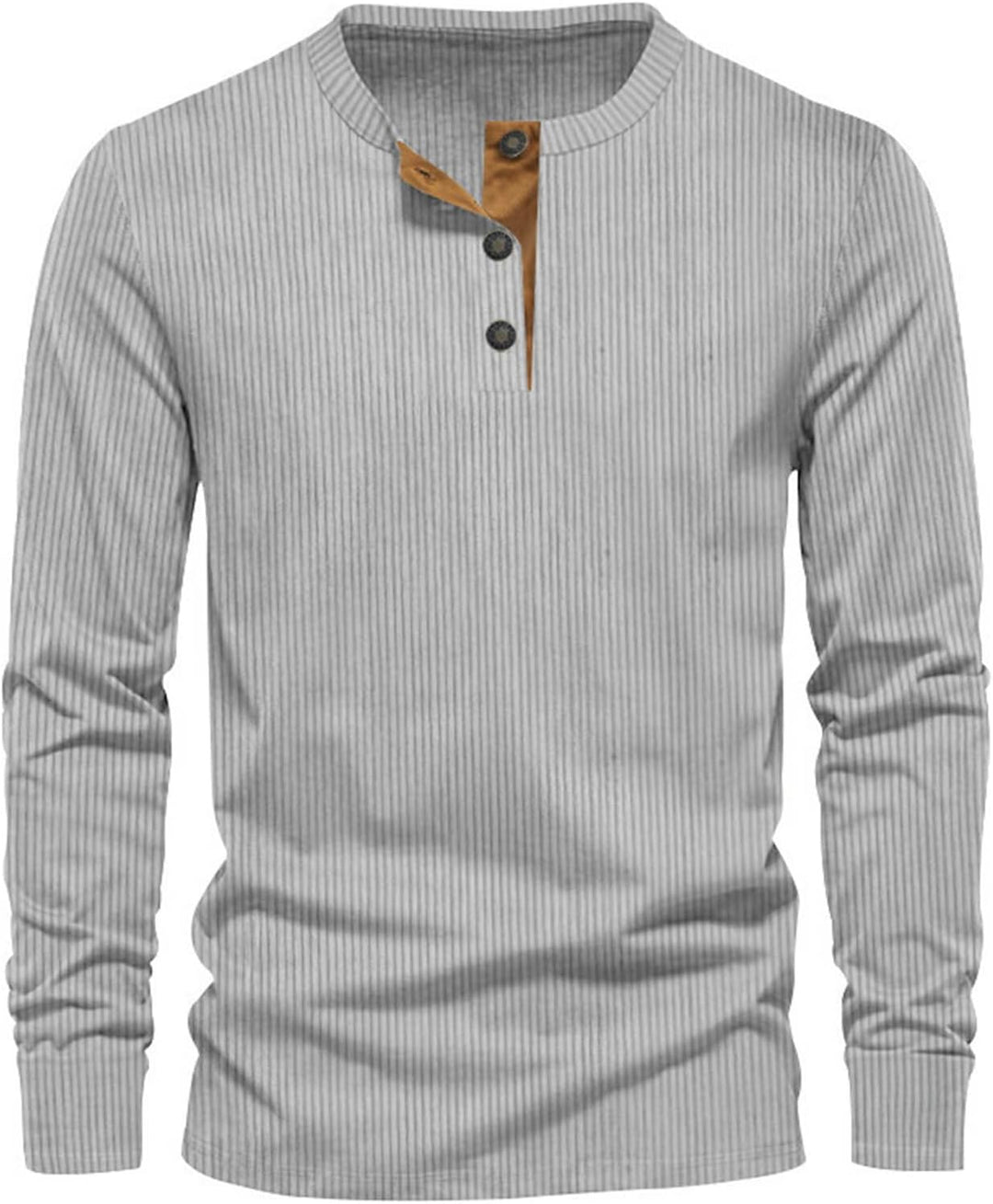 Tobias | Men's Soft Slim-Fit Long Sleeve Henley Shirt