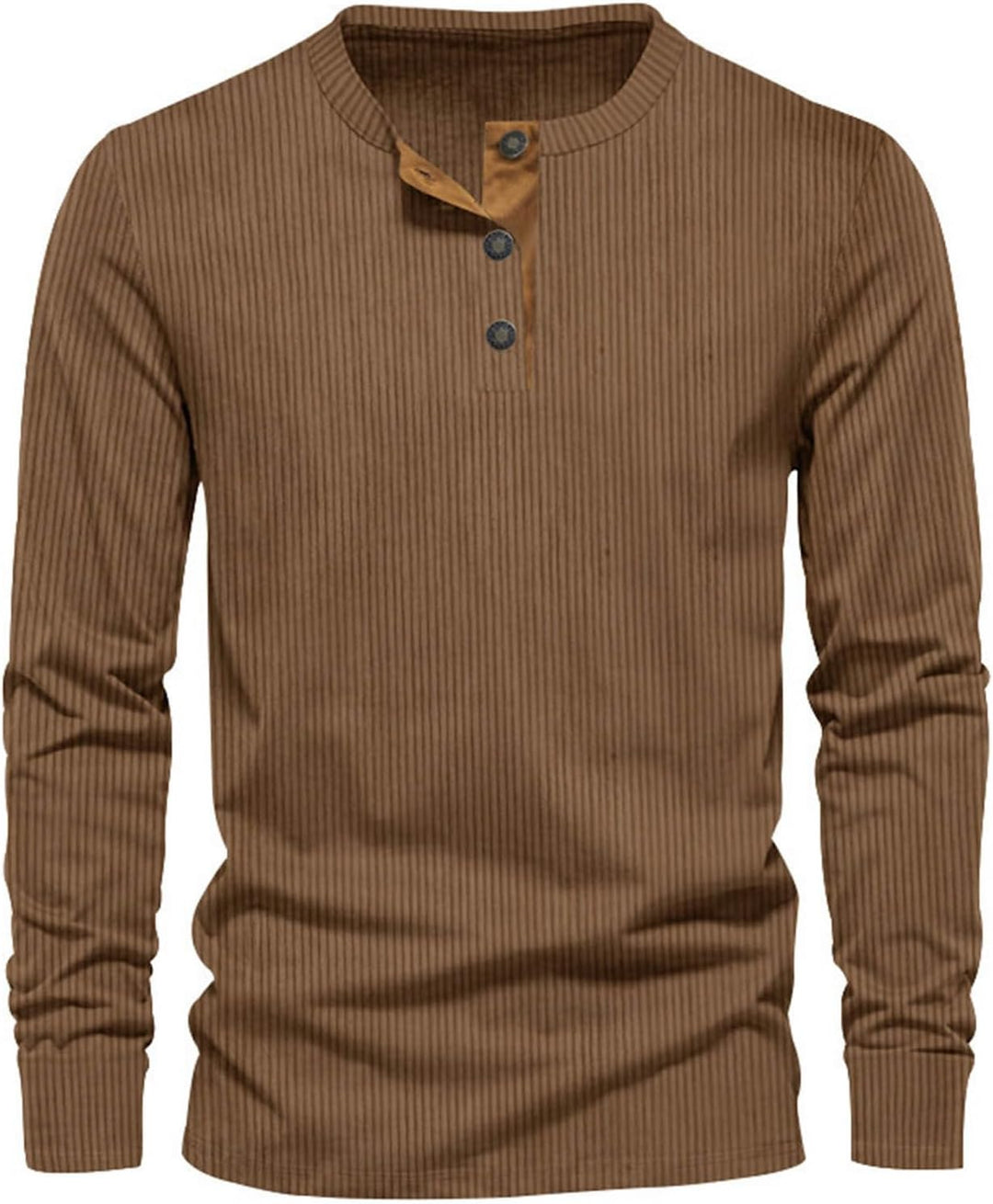 Tobias | Men's Soft Slim-Fit Long Sleeve Henley Shirt