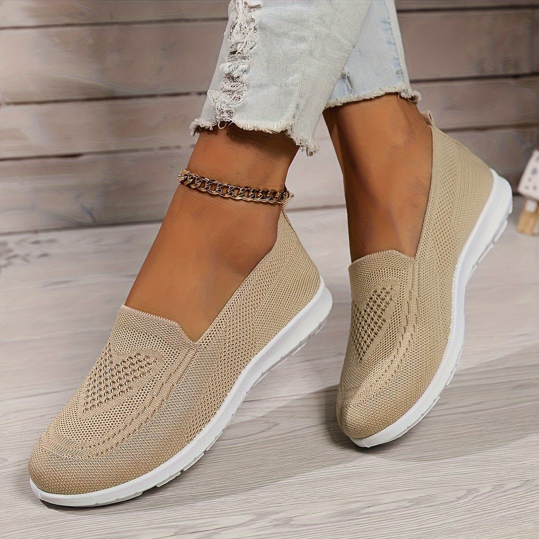 Carla | Women's Breathable Knit Slip-On Walking Shoes