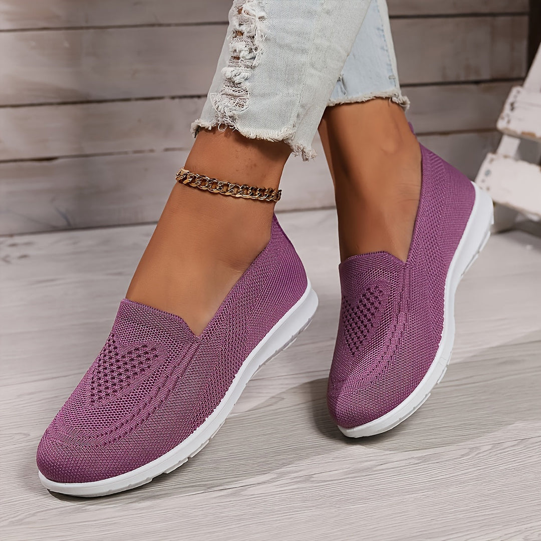 Carla | Women's Breathable Knit Slip-On Walking Shoes
