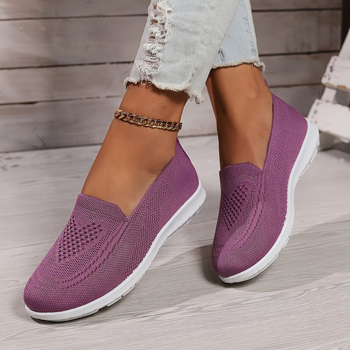Carla | Women's Breathable Knit Slip-On Walking Shoes