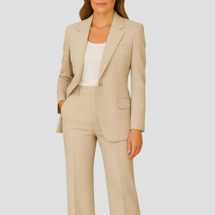 Alexandra | Women's Single-Breasted Tailored Pant Suit Set