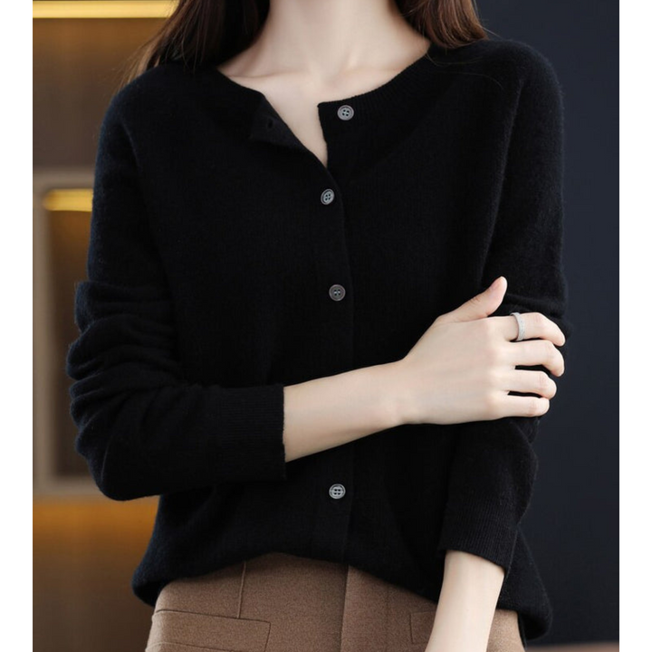 Madeline | Women's Timeless Button-Front Knit Cardigan