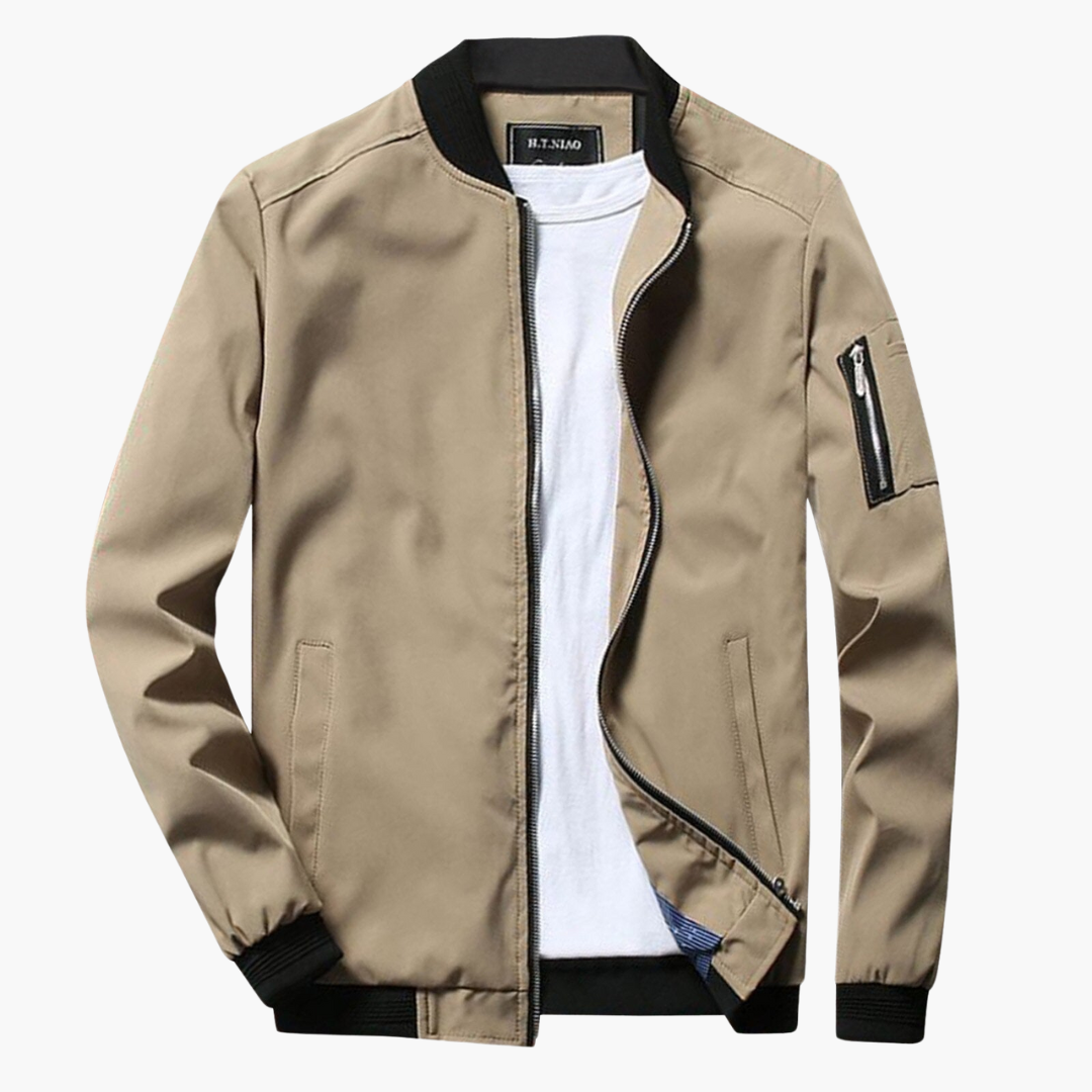 Ernest | Men's Slim Fit Bomber Jacket with Sleeve Pocket