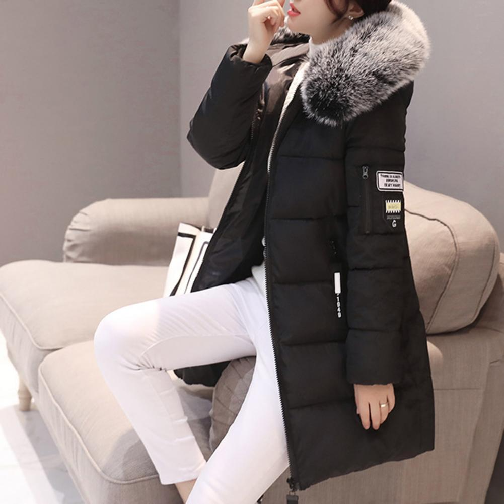 Kaia | Women's Slim Hooded Puffer Coat with Faux Fur