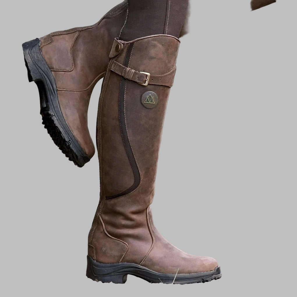 Riley | Women's Grip-Tread Leather Equestrian Boots
