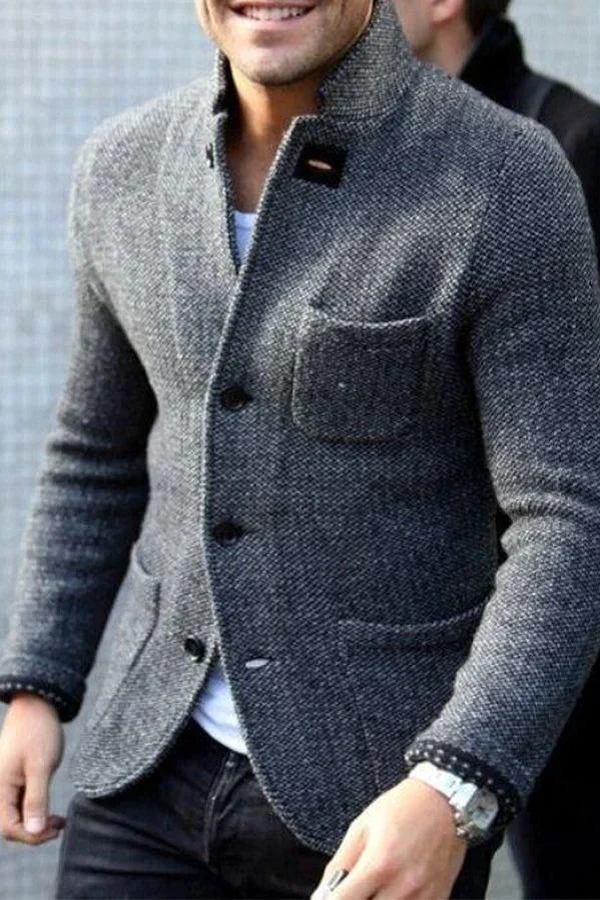 Cameron | Men's Tailored Wool Knit Jacket