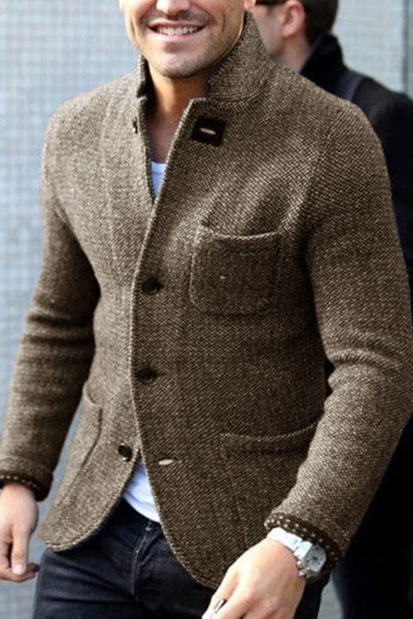 Cameron | Men's Tailored Wool Knit Jacket