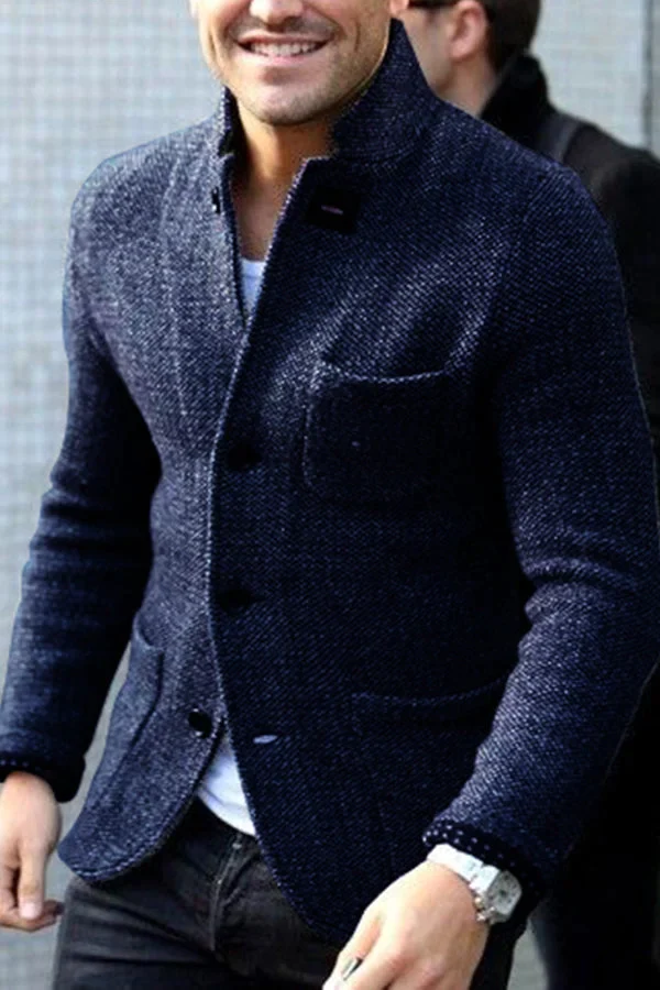 Cameron | Men's Tailored Wool Knit Jacket